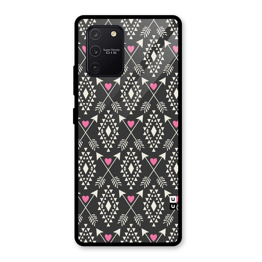 Hit Arrow Love Glass Back Case for Galaxy S10 Lite