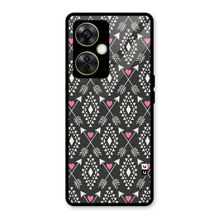 Hit Arrow Love Glass Back Case for OnePlus Nord CE 3 Lite
