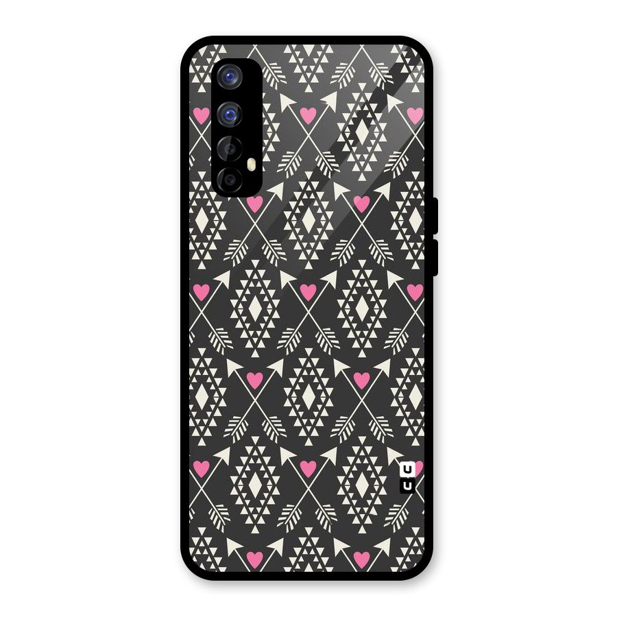 Hit Arrow Love Glass Back Case for Realme 7