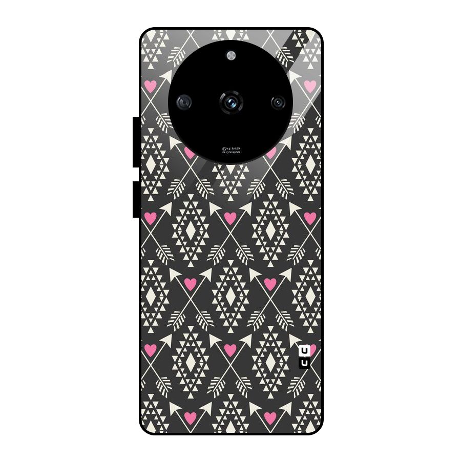 Hit Arrow Love Glass Back Case for Realme Narzo 60 5G
