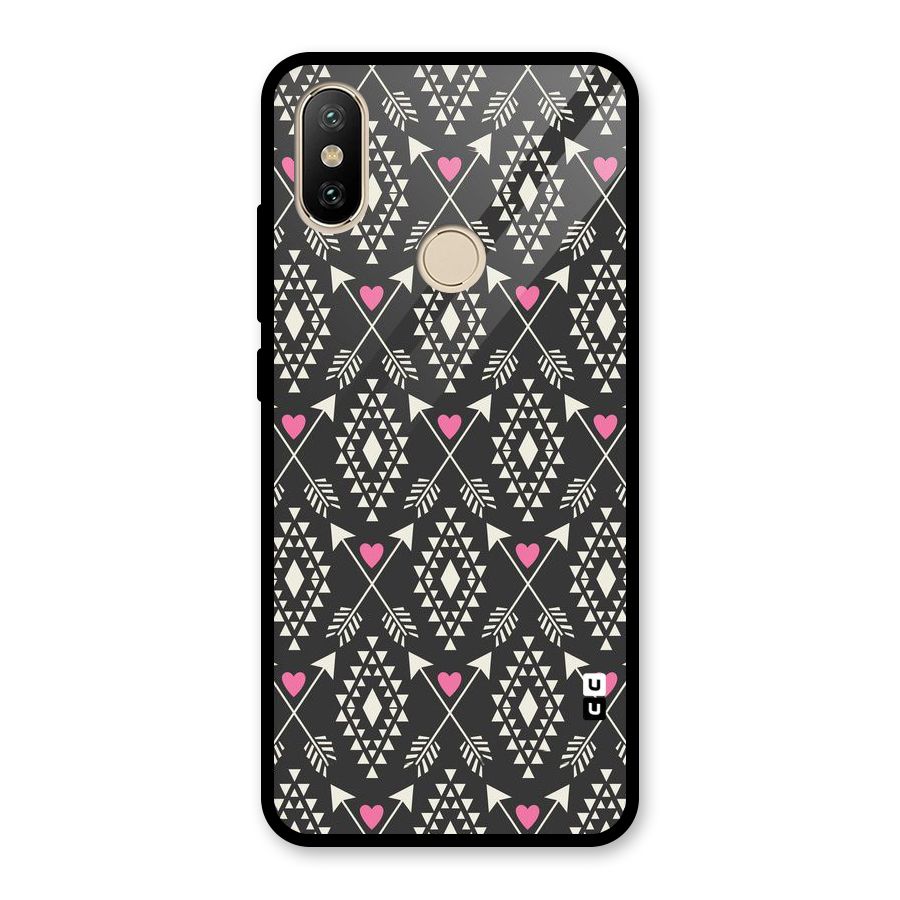 Hit Arrow Love Glass Back Case for Redmi A2