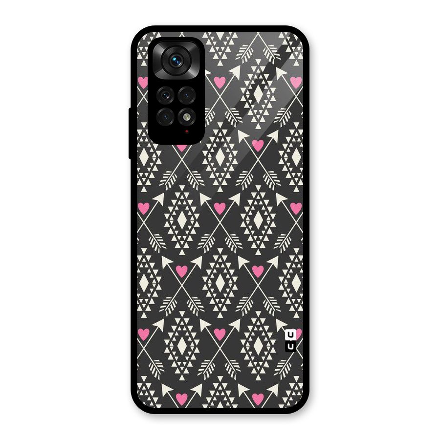 Hit Arrow Love Glass Back Case for Redmi Note 11S