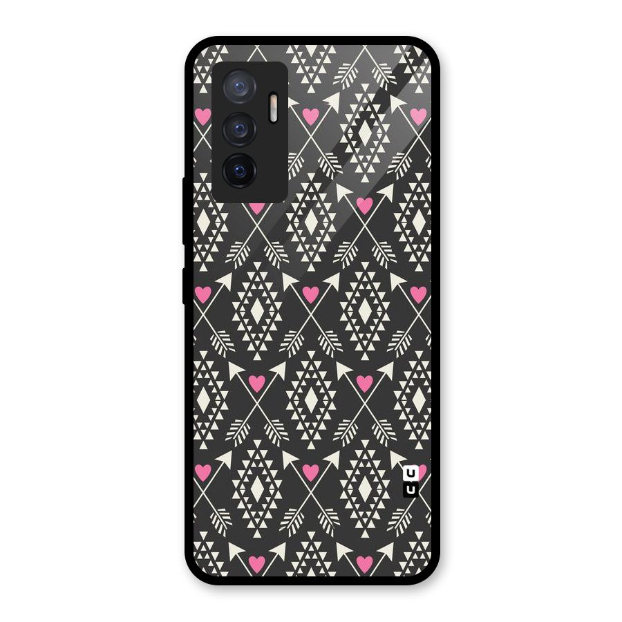 Hit Arrow Love Glass Back Case for Vivo V23e