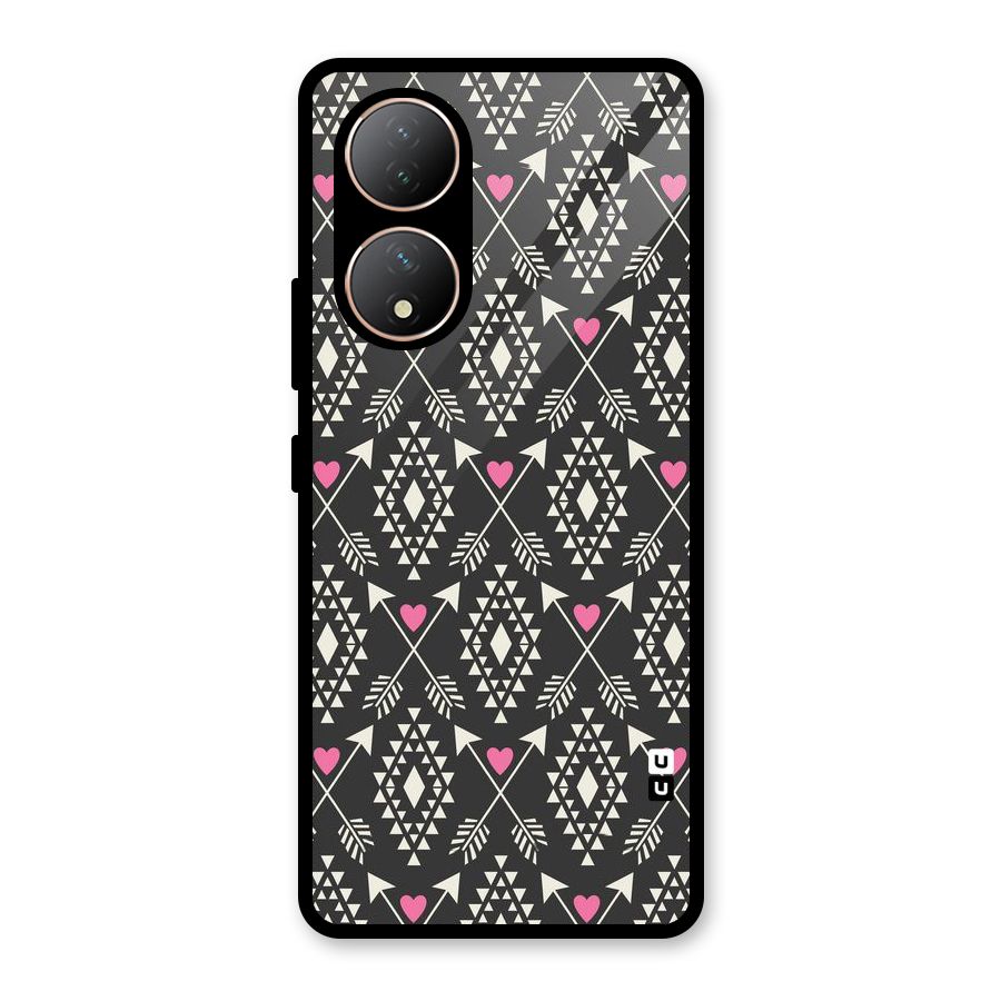 Hit Arrow Love Glass Back Case for Vivo Y100A