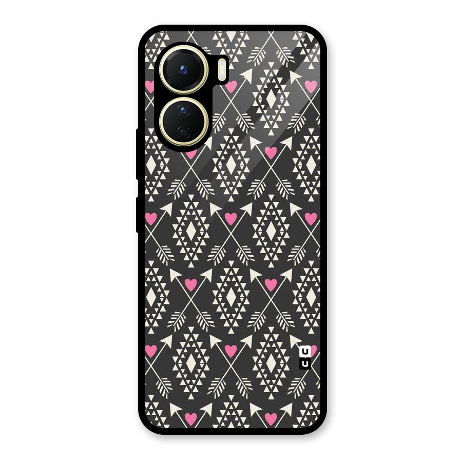 Hit Arrow Love Glass Back Case for Vivo Y16