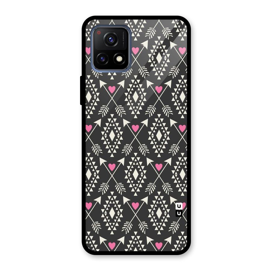 Hit Arrow Love Glass Back Case for Vivo Y72 5G
