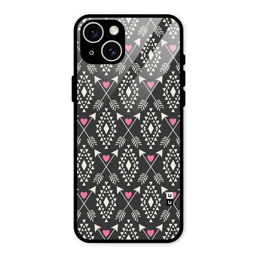 Hit Arrow Love Glass Back Case for iPhone 15 Plus