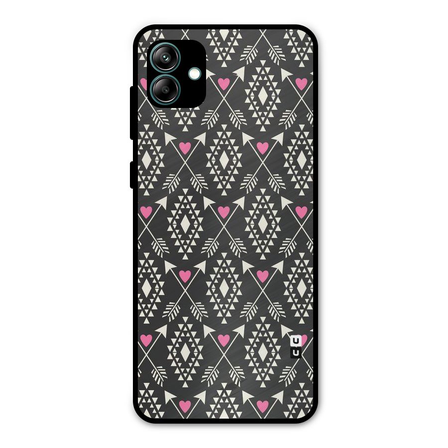 Hit Arrow Love Metal Back Case for Galaxy A04