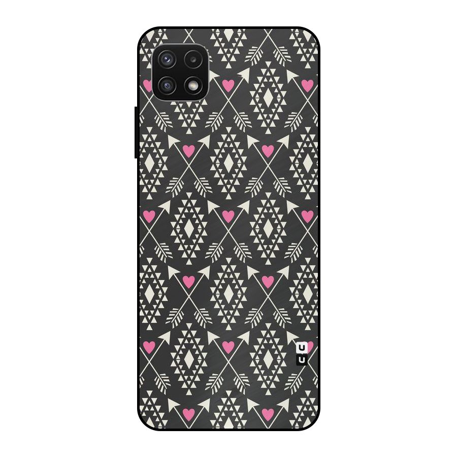 Hit Arrow Love Metal Back Case for Galaxy A22 5G