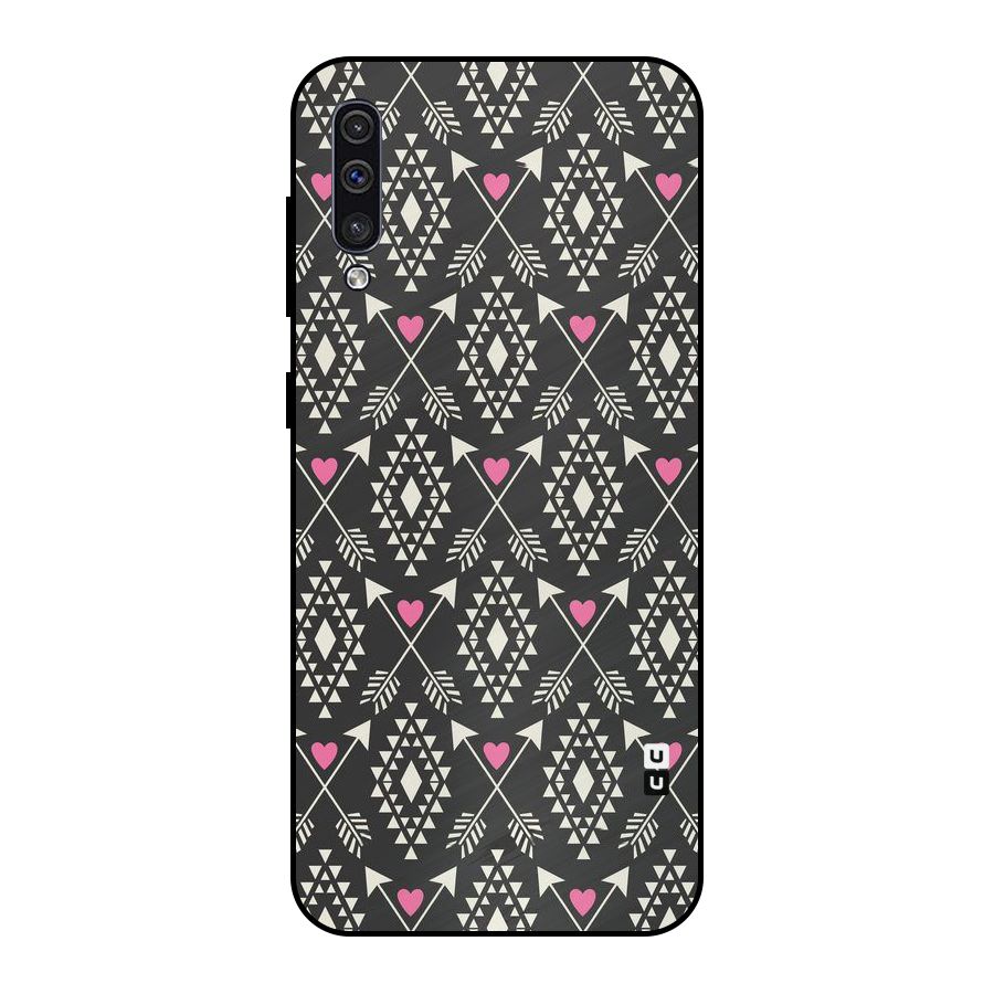 Hit Arrow Love Metal Back Case for Galaxy A50s