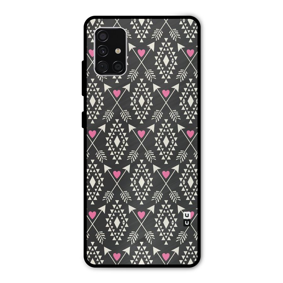 Hit Arrow Love Metal Back Case for Galaxy A51