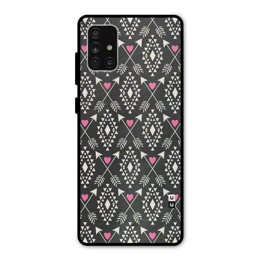 Hit Arrow Love Metal Back Case for Galaxy A71