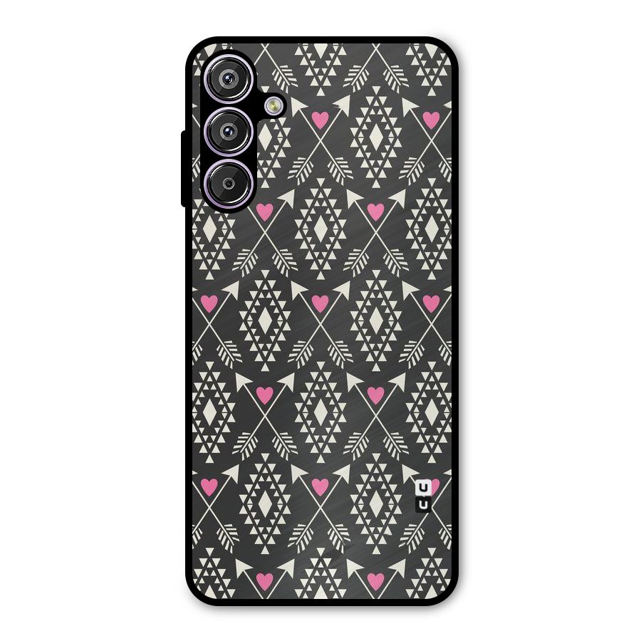 Hit Arrow Love Metal Back Case for Galaxy F15