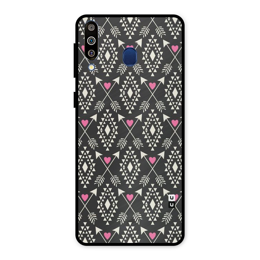 Hit Arrow Love Metal Back Case for Galaxy M30