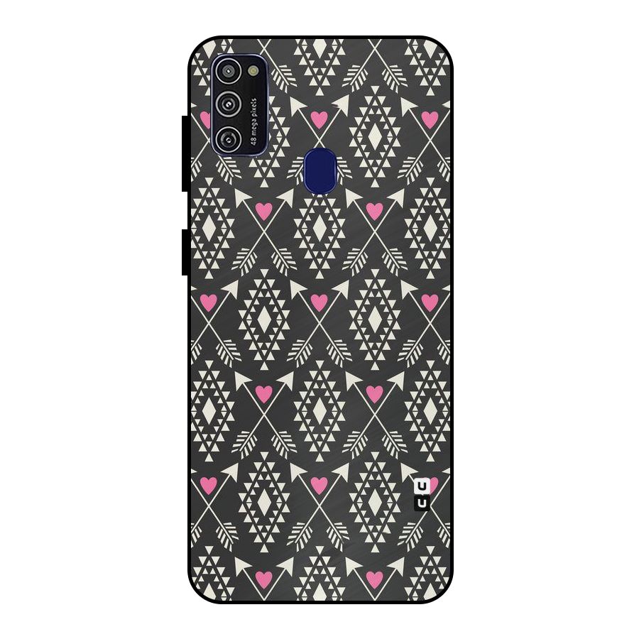 Hit Arrow Love Metal Back Case for Galaxy M30s