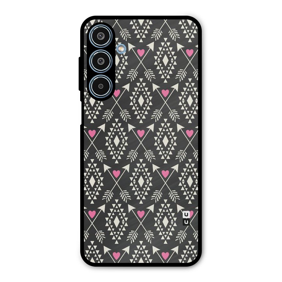 Hit Arrow Love Metal Back Case for Galaxy M35