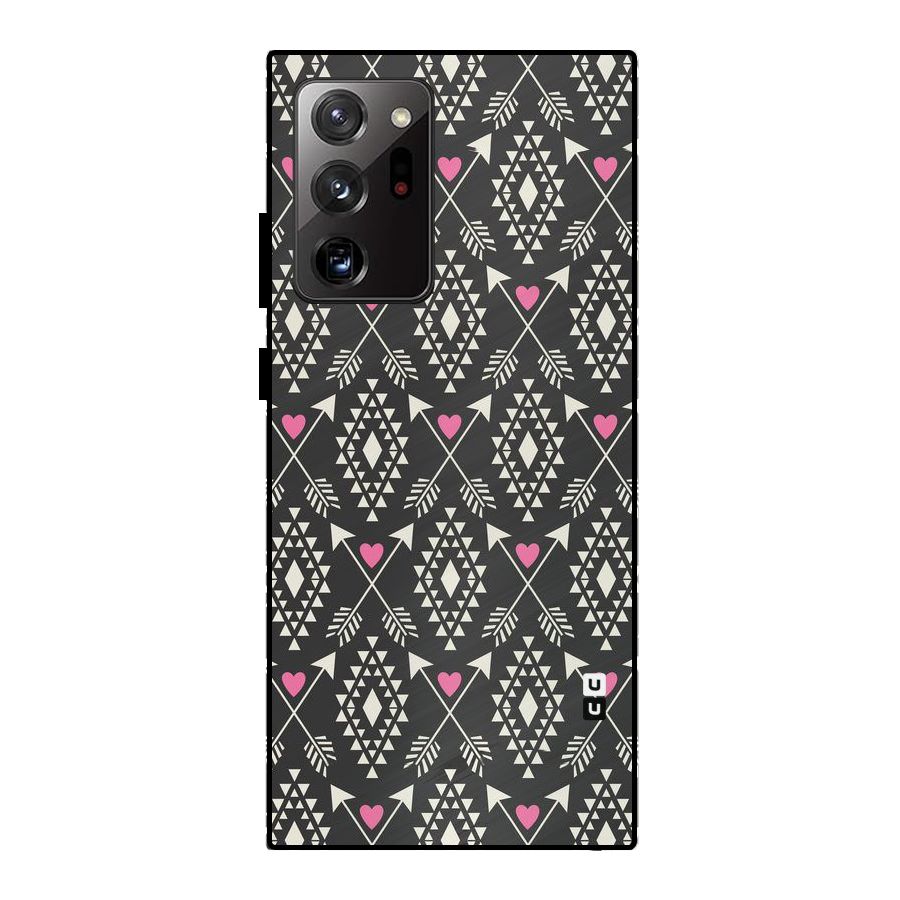 Hit Arrow Love Metal Back Case for Galaxy Note 20 Ultra