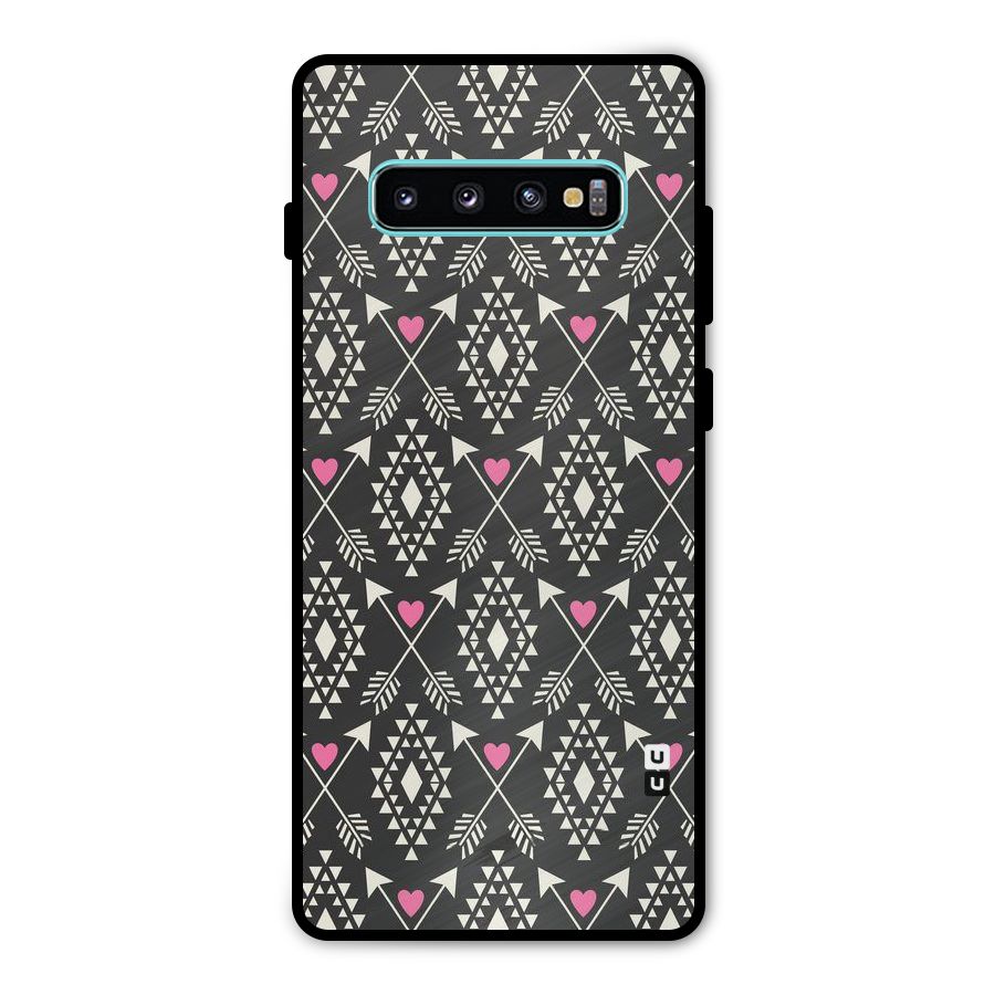 Hit Arrow Love Metal Back Case for Galaxy S10 Plus