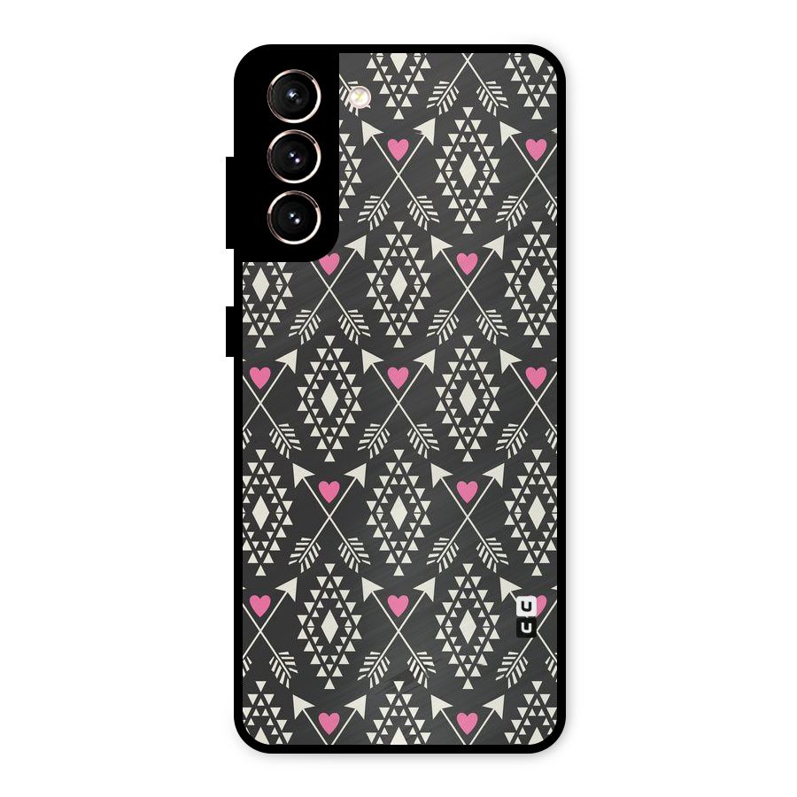 Hit Arrow Love Metal Back Case for Galaxy S21 5G