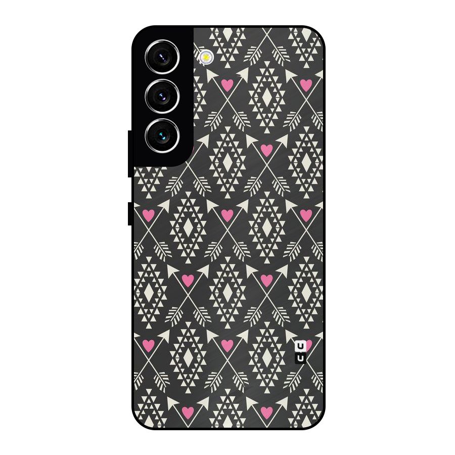 Hit Arrow Love Metal Back Case for Galaxy S22 5G