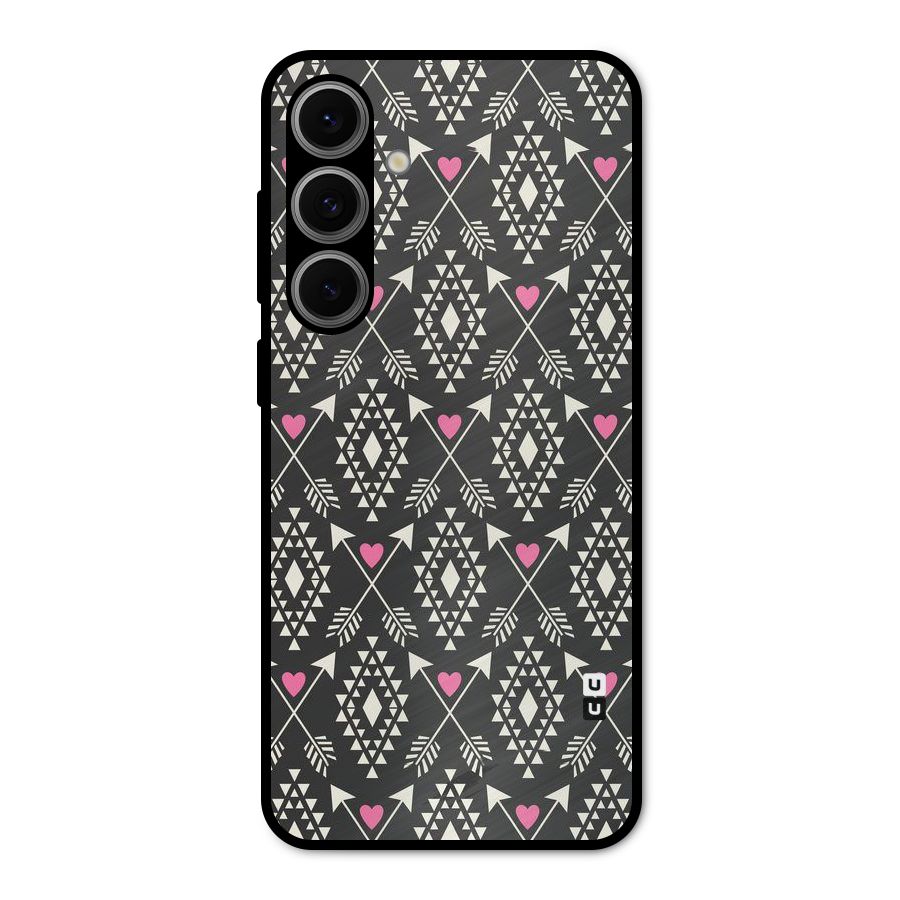 Hit Arrow Love Metal Back Case for Galaxy S24 FE