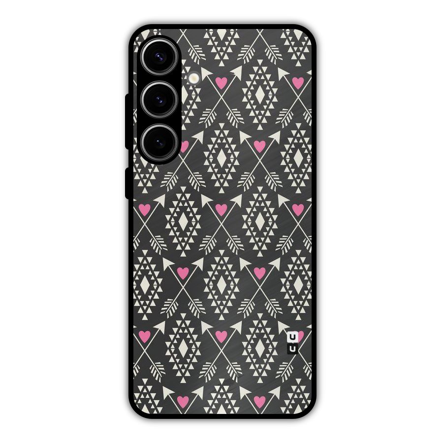 Hit Arrow Love Metal Back Case for Galaxy S24 Plus