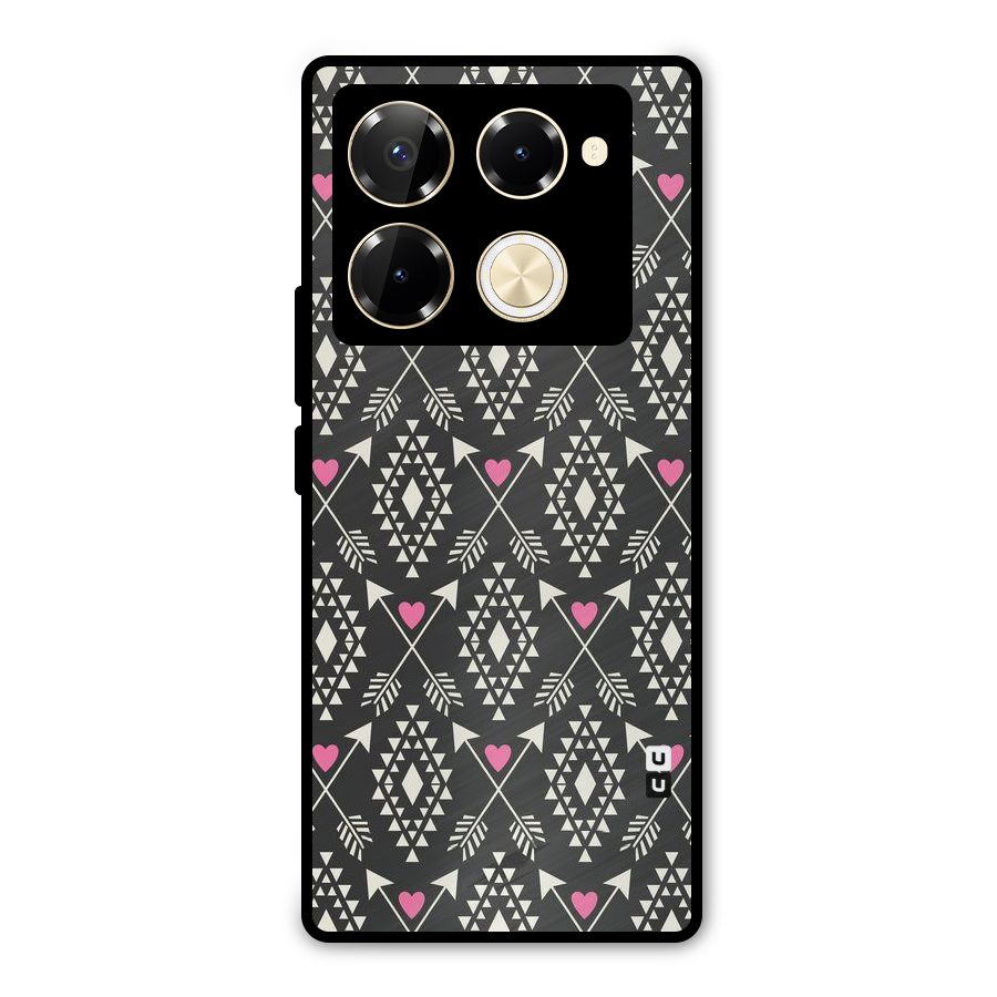 Hit Arrow Love Metal Back Case for Infinix Note 40 Pro Plus