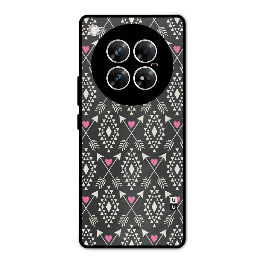 Hit Arrow Love Metal Back Case for Infinix Zero 40 5G
