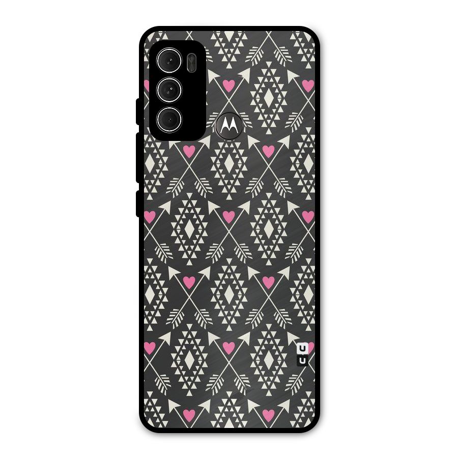 Hit Arrow Love Metal Back Case for Moto G60