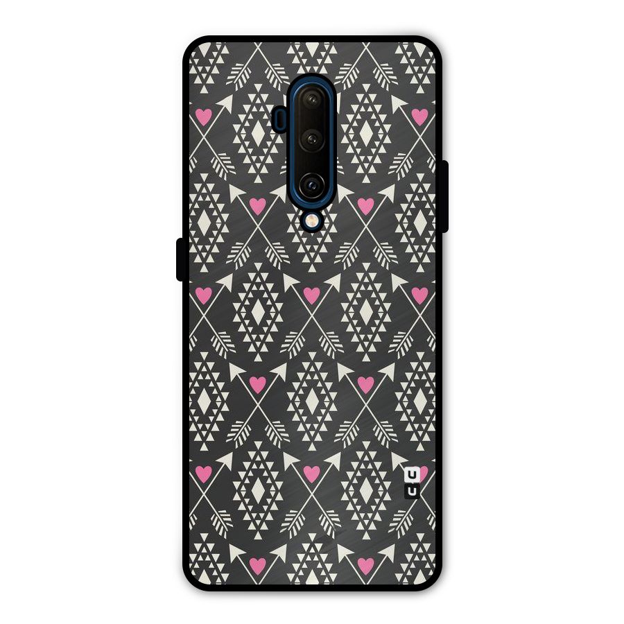 Hit Arrow Love Metal Back Case for OnePlus 7T Pro