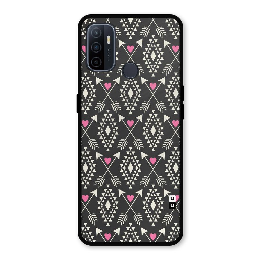 Hit Arrow Love Metal Back Case for Oppo A53