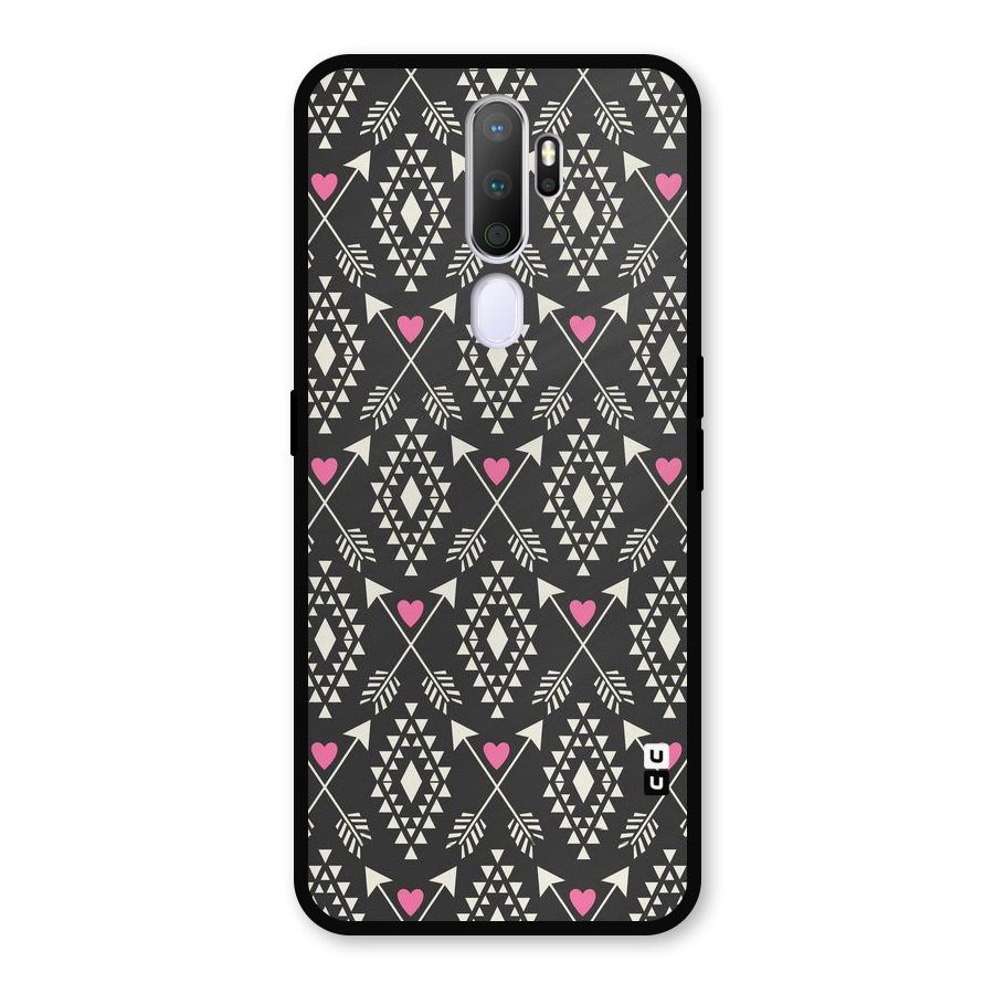 Hit Arrow Love Metal Back Case for Oppo A5 (2020)