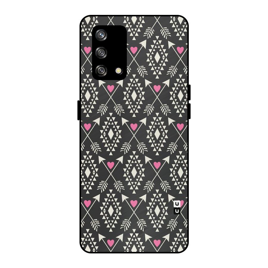 Hit Arrow Love Metal Back Case for Oppo F19