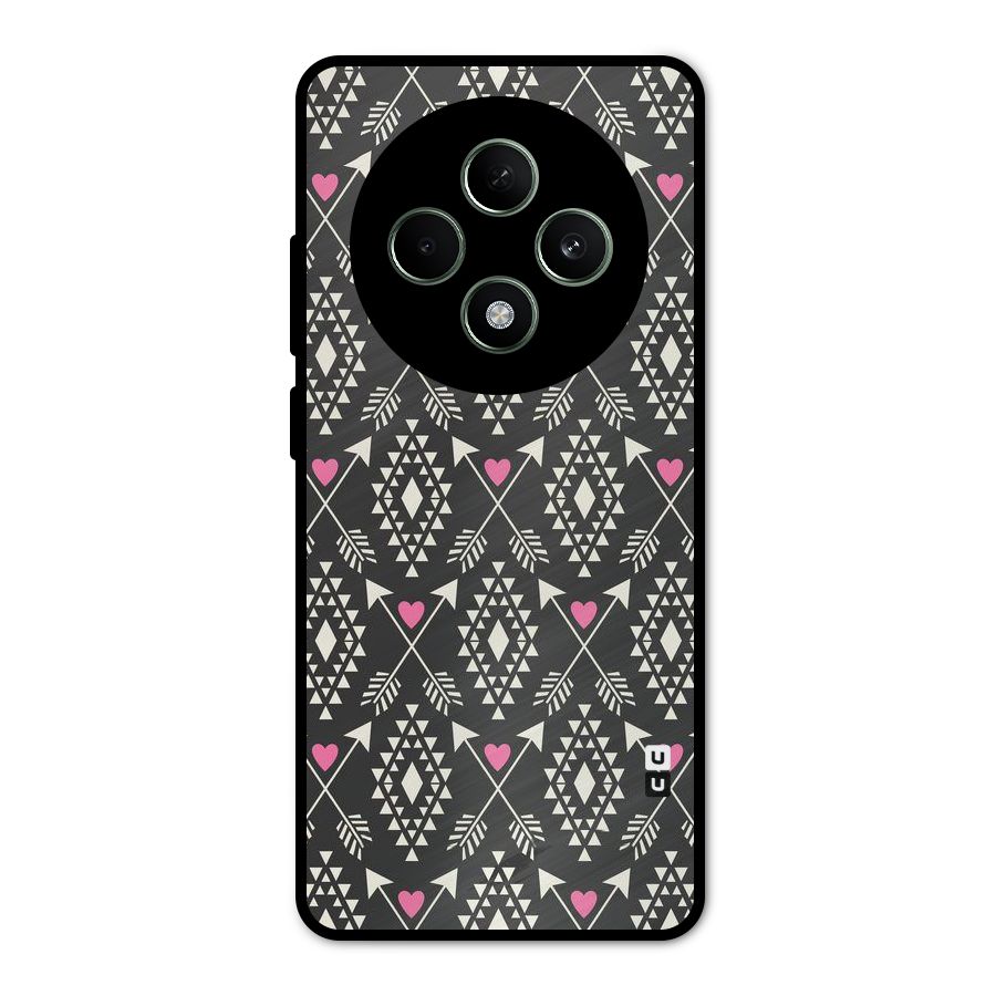 Hit Arrow Love Metal Back Case for Oppo F27