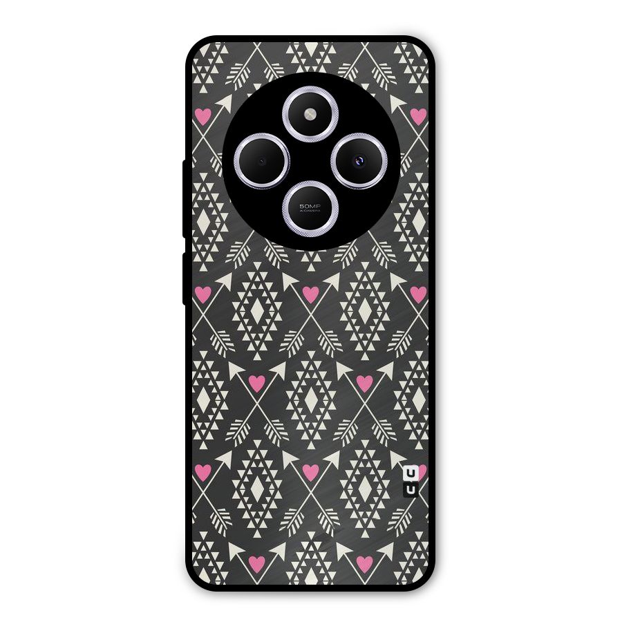 Hit Arrow Love Metal Back Case for Poco C75 5G