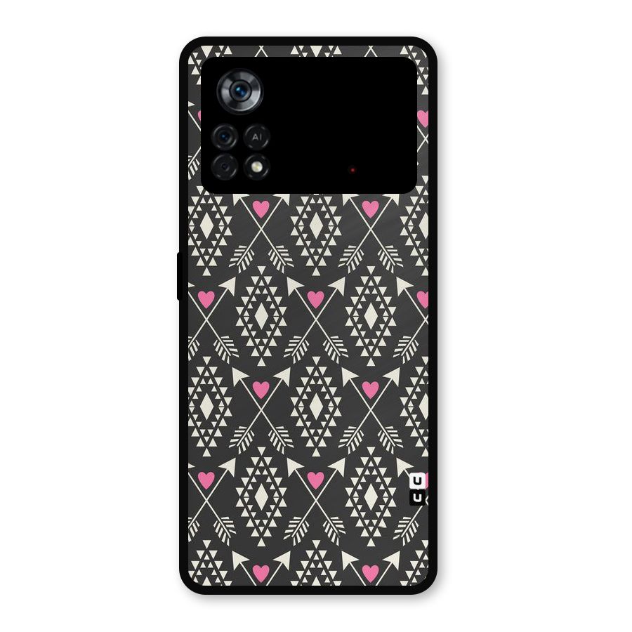 Hit Arrow Love Metal Back Case for Poco X4 Pro 5G