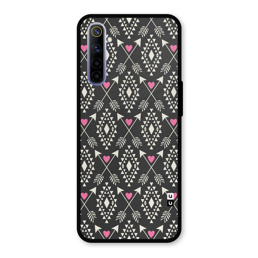 Hit Arrow Love Metal Back Case for Realme 6i
