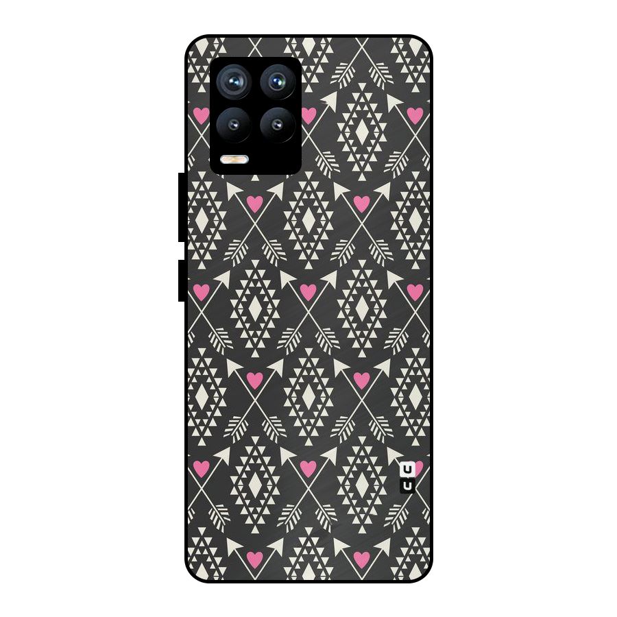 Hit Arrow Love Metal Back Case for Realme 8 Pro