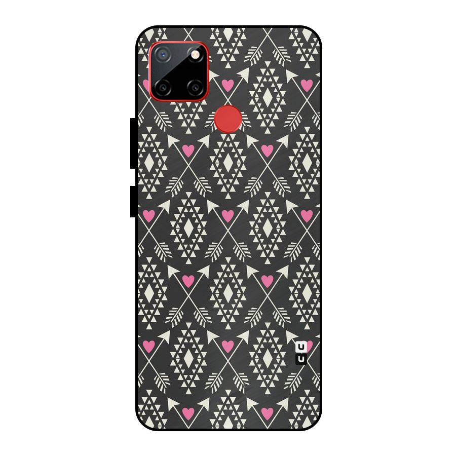 Hit Arrow Love Metal Back Case for Realme C12