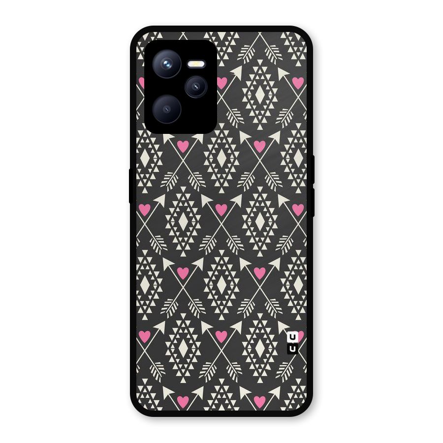 Hit Arrow Love Metal Back Case for Realme C35