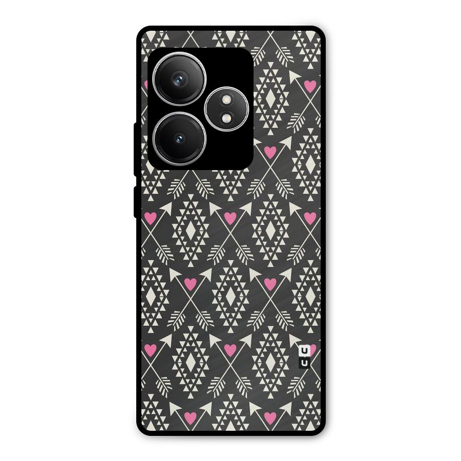 Hit Arrow Love Metal Back Case for Realme GT 6T