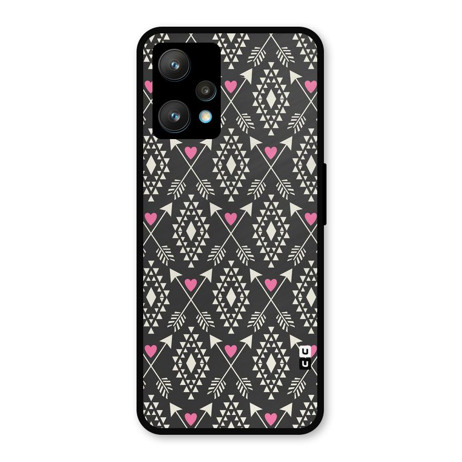 Hit Arrow Love Metal Back Case for Realme Narzo 50 Pro