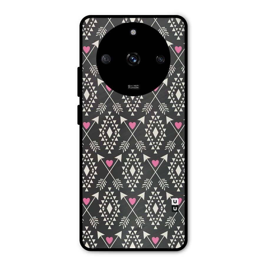 Hit Arrow Love Metal Back Case for Realme Narzo 60 5G