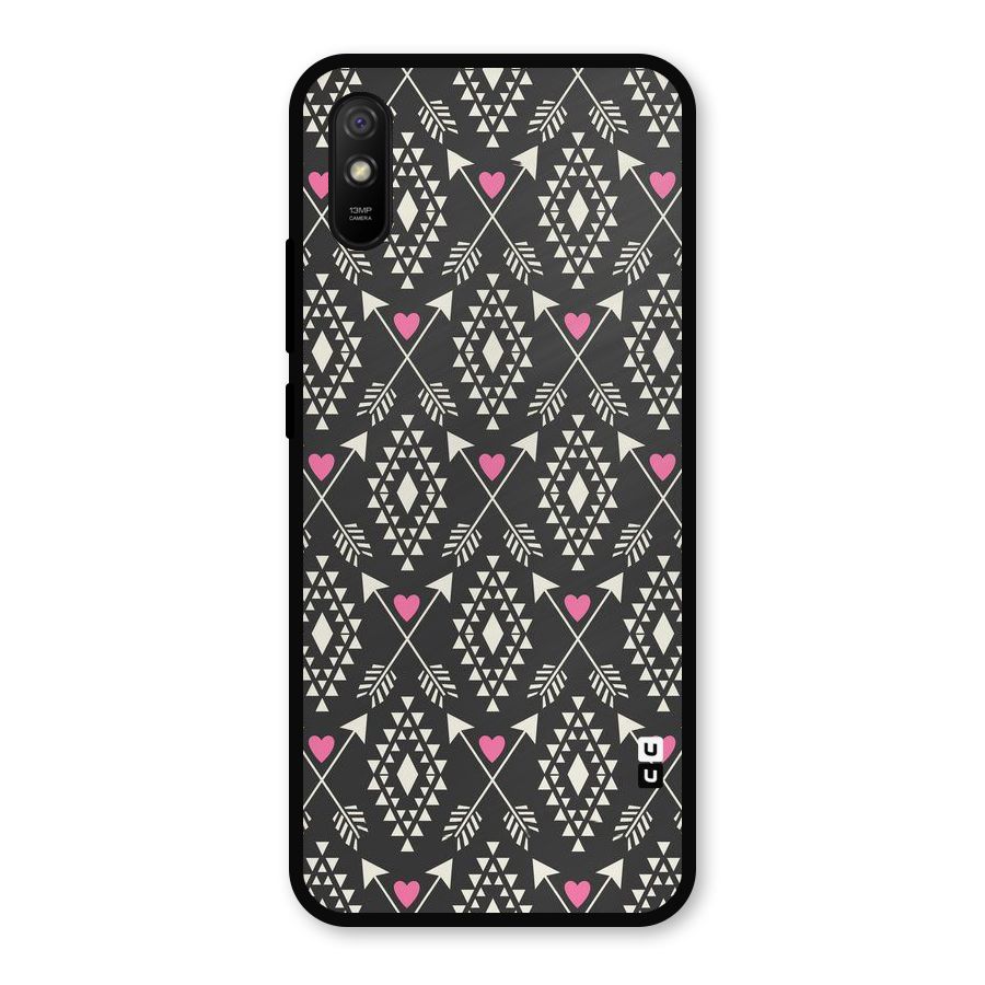 Hit Arrow Love Metal Back Case for Redmi 9i