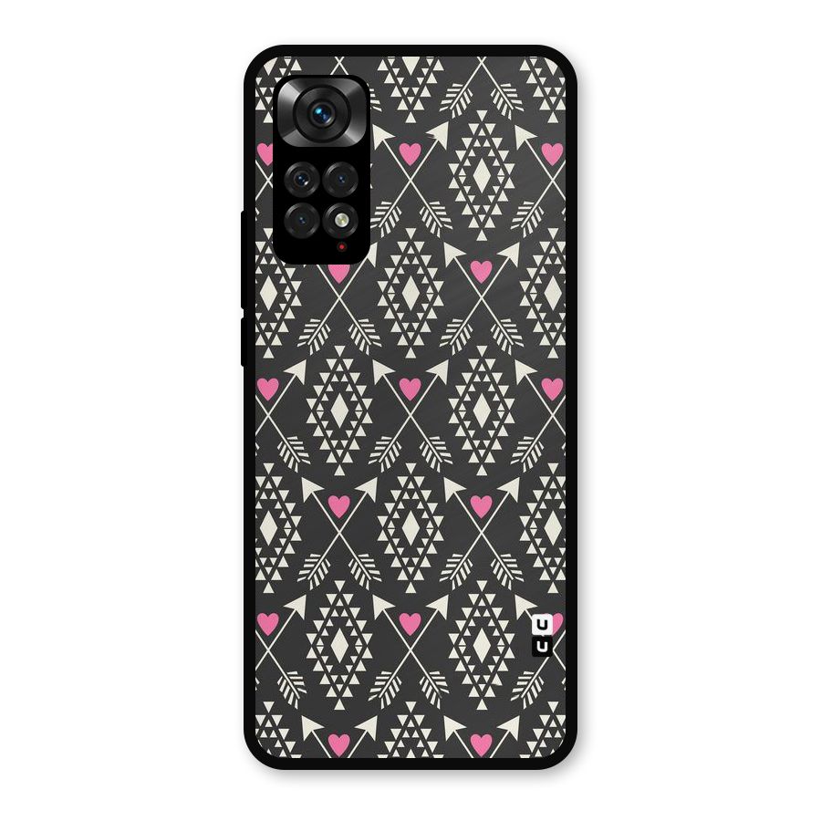Hit Arrow Love Metal Back Case for Redmi Note 11s
