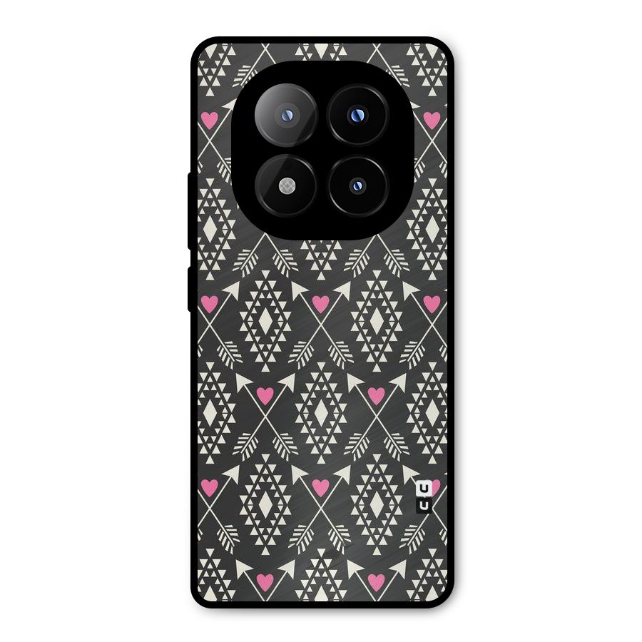 Hit Arrow Love Metal Back Case for Redmi Note 14 Pro Plus 5G