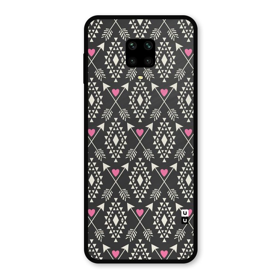 Hit Arrow Love Metal Back Case for Redmi Note 9 Pro Max