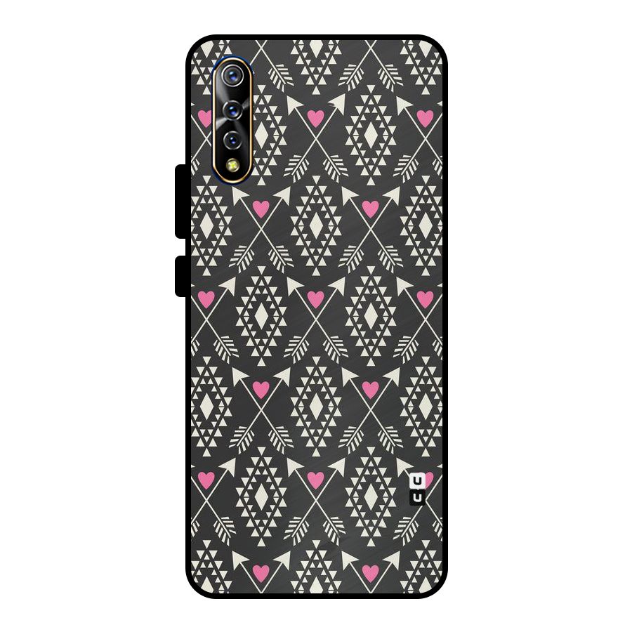 Hit Arrow Love Metal Back Case for Vivo S1