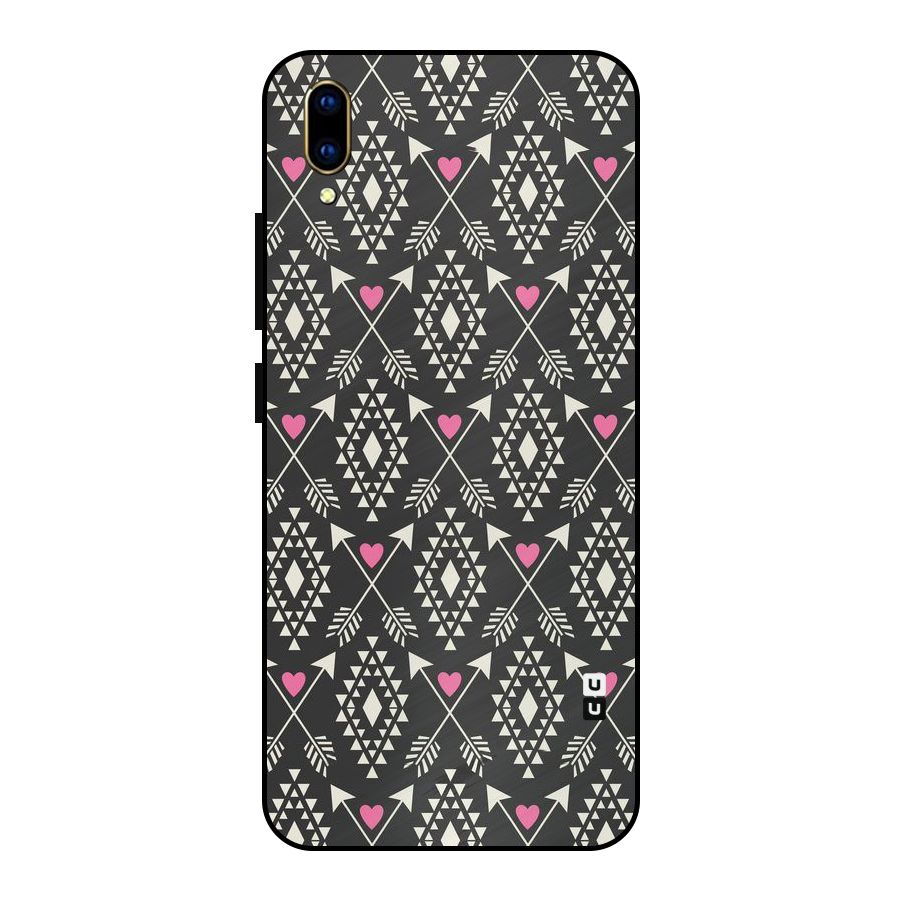 Hit Arrow Love Metal Back Case for Vivo V11 Pro