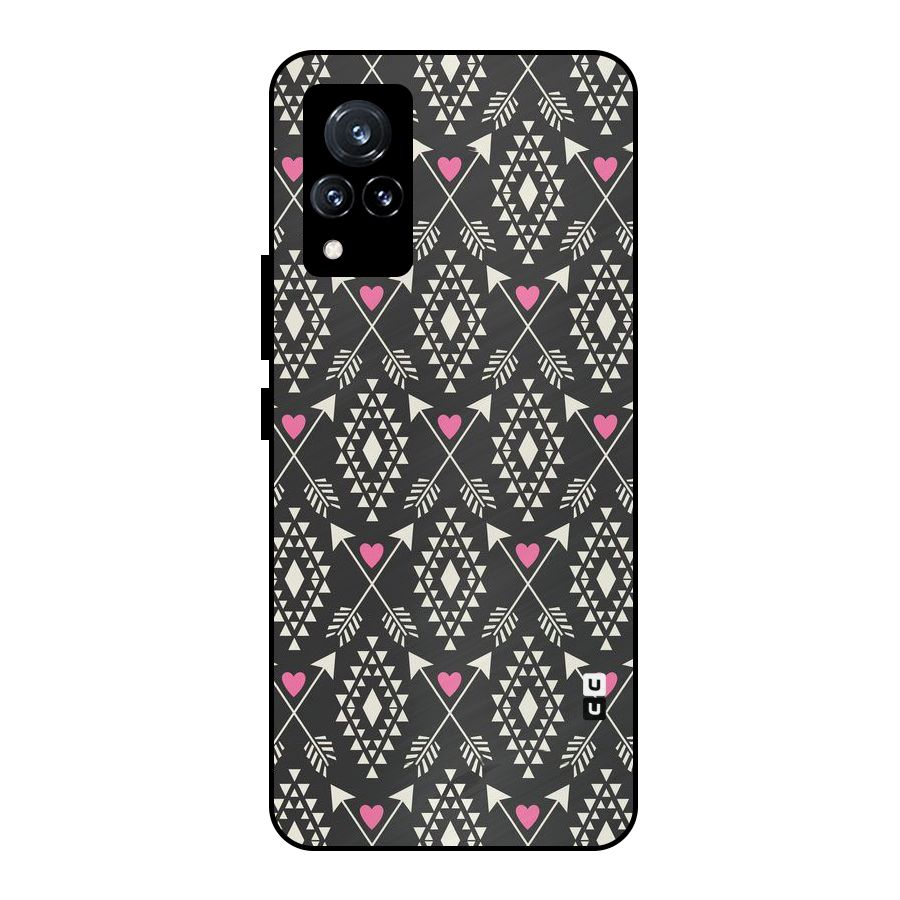 Hit Arrow Love Metal Back Case for Vivo V21 5G